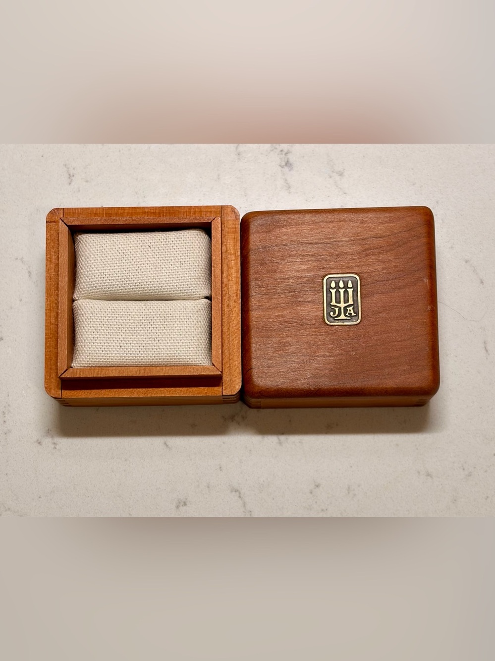 James Avery Wooden Ring Holder/Box